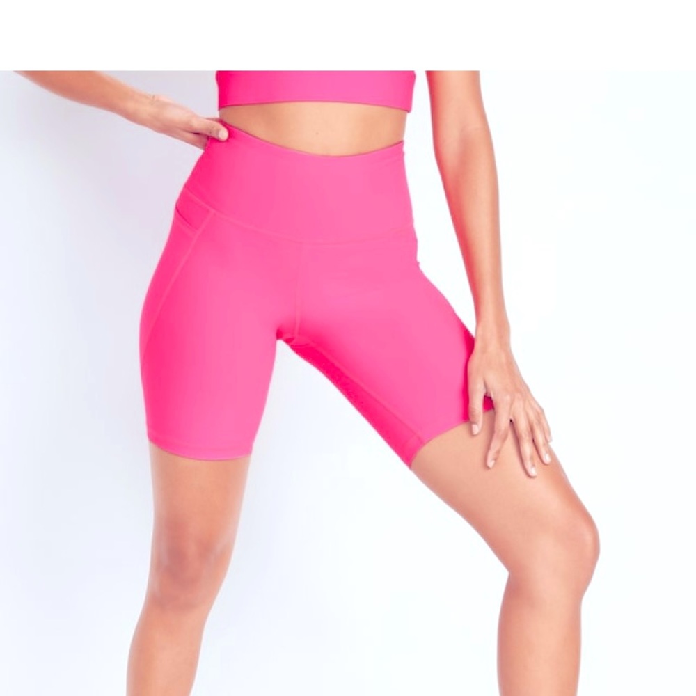 High-waisted PowerSoft Biker Shorts